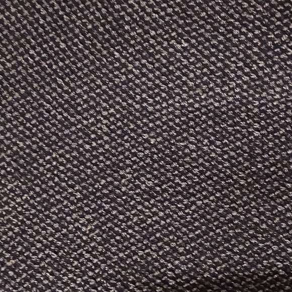 NWOT Women's White House Black Market Size M Blue Metallic Knit Fringe Sweater - Picture 6 of 11